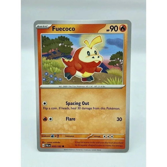 Fuecoco 035/193 S&V: Paldea Evolved Non-Holo Pokémon TCG Mint Unplayed - Picture 1 of 6